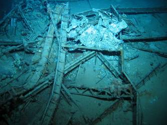Believed to be wreckage of Walrus aircraft